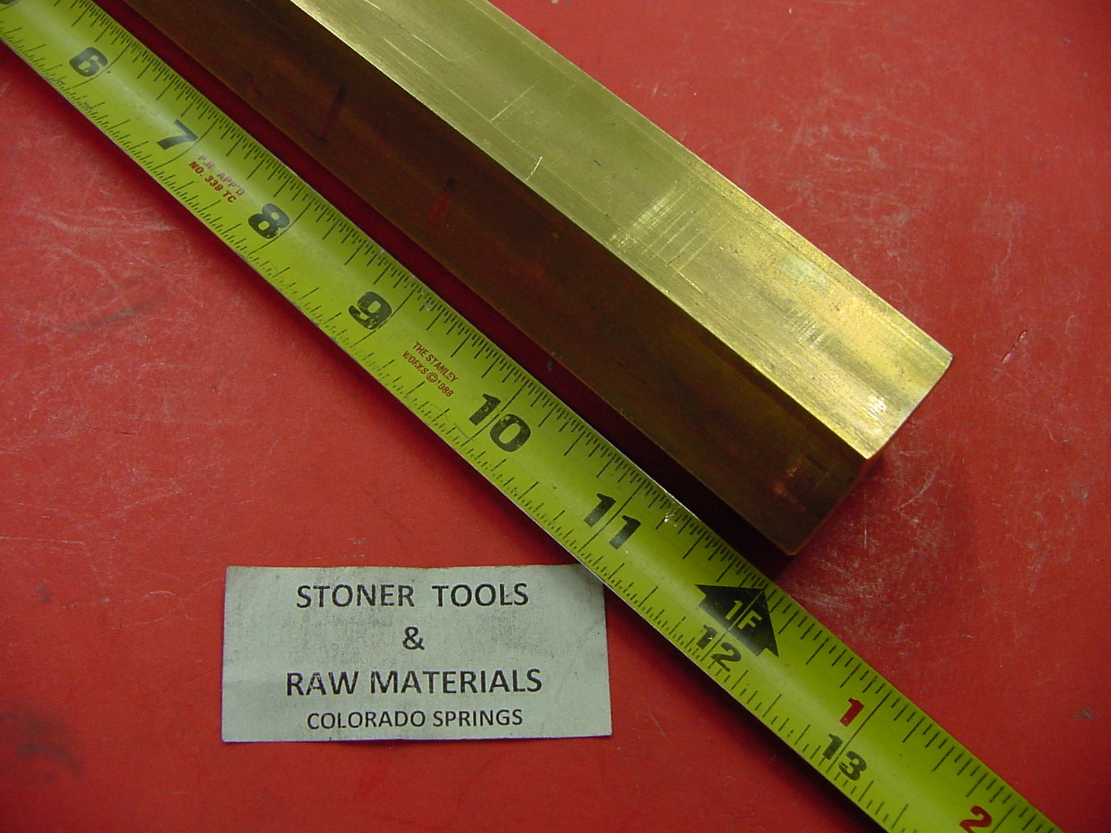 1-1/2″ C360 BRASS HEX BAR 12″ long New Lathe Bar Stock 1.50″ Hex 1/2 Hard