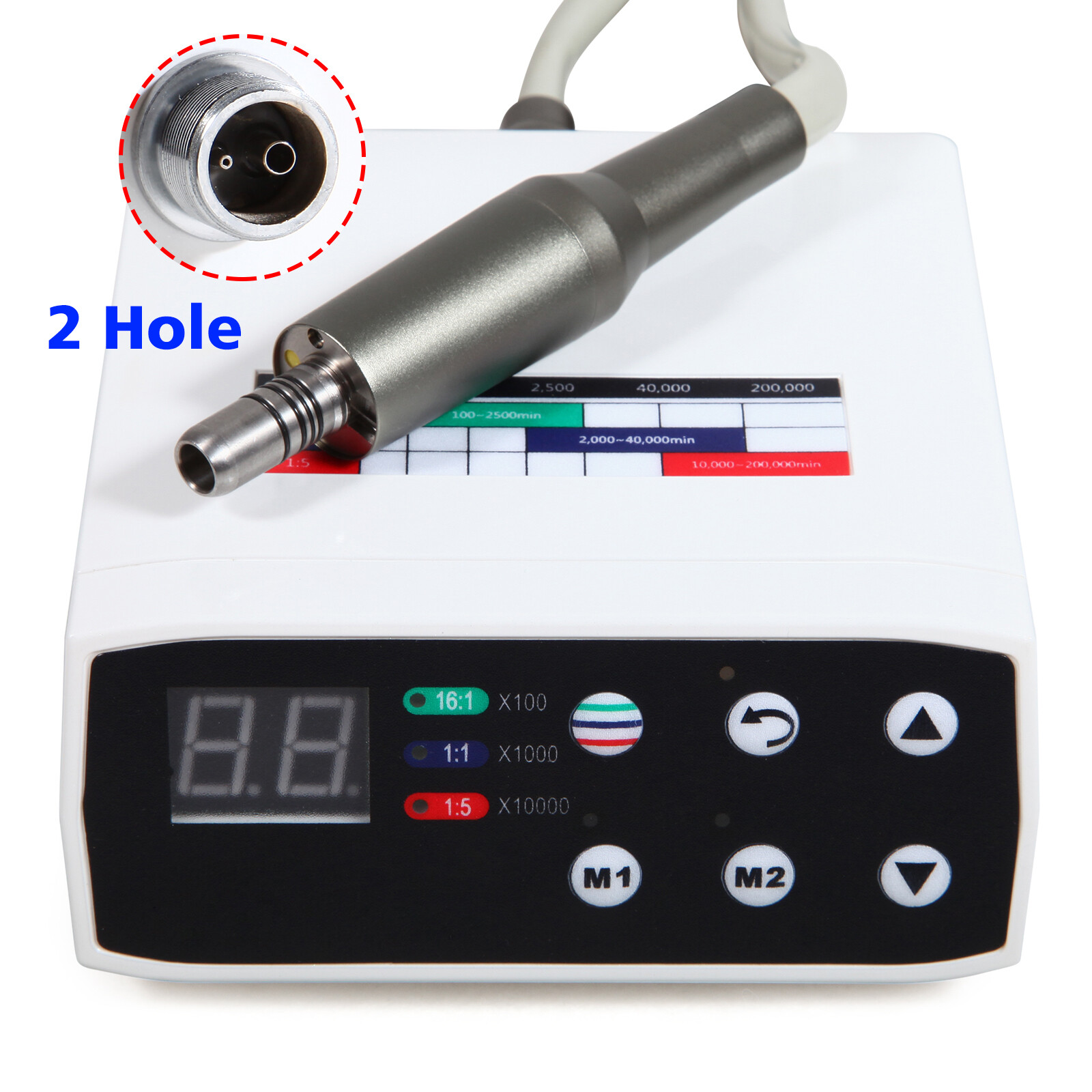 Dental Brushless LED Electric Motor Fit 1:1/16:1/1:5 Handpiece 2 H SA NSK Style