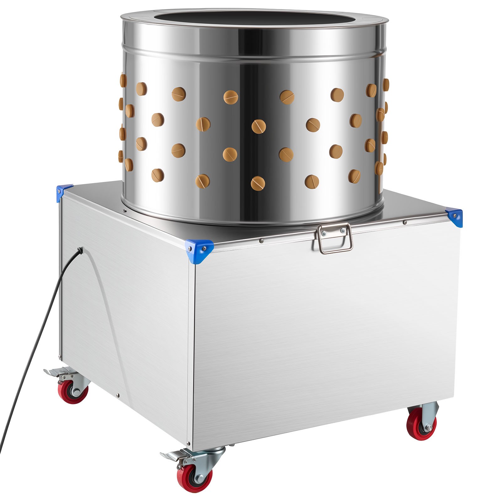 VEVOR 23.6″ Electric Chicken Plucker Machine 2200W & 275RPM 119 Fingers & Wheels