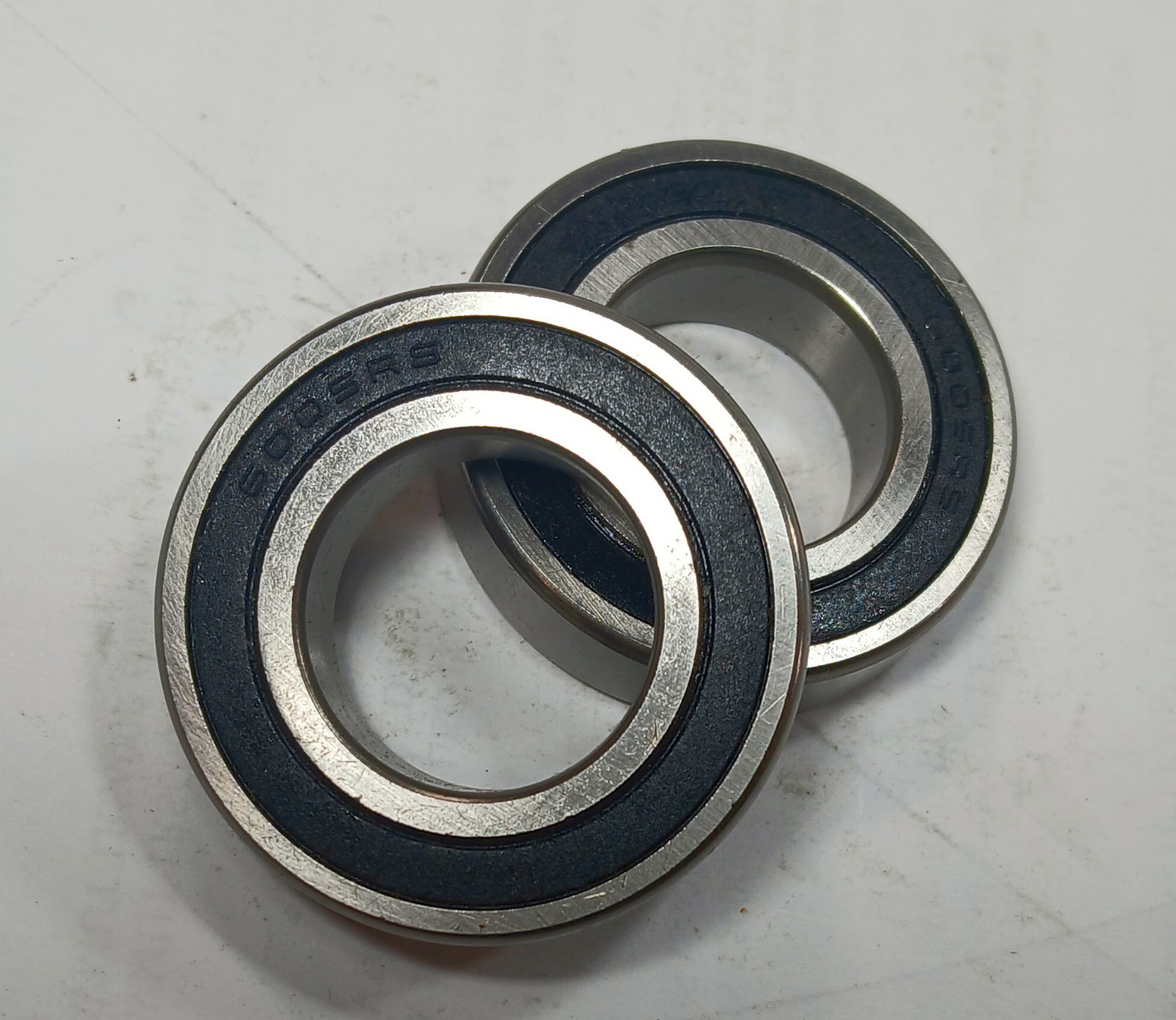 2 NEW UNBRANDED 6005RS 25X47X12 DEEP GROOVE BALL BEARINGS NNB ***MAKE OFFER***