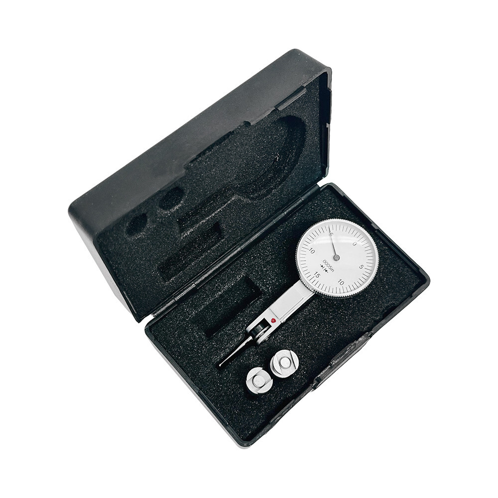 High Precision .030″ Dial Test Indicator , 0.0005″ Graduation 0-15-0 White Face