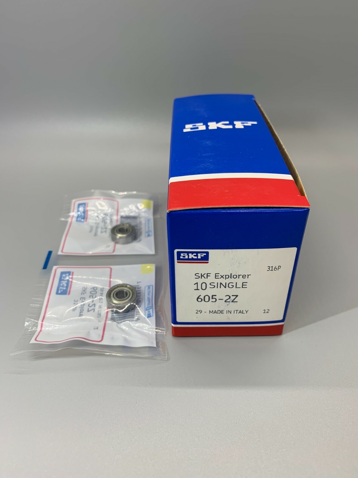 2 x 605-ZZ SKF 2 Shielded Metal Ball Bearing 5mm x 14mm x 5mm ZZ 2Z NEW