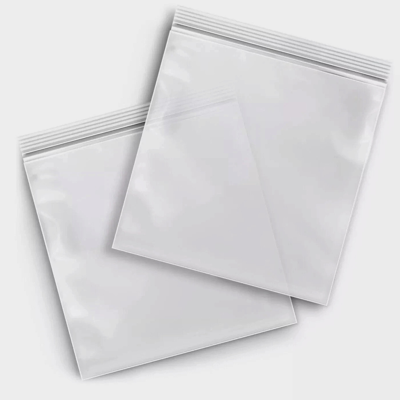 Strong 2 Mil Clear Reclosable Zip Plastic Lock Bags Poly Jewelry Zipper Baggies