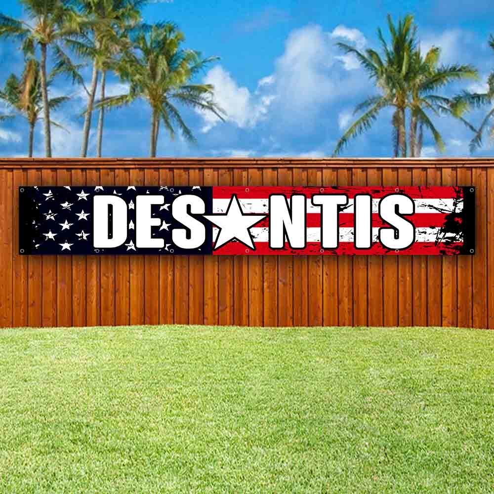 DESANTIS 2024 XXL Banner Advertising Vinyl Flag Sign Many Sizes LARGE SIZES VOTE