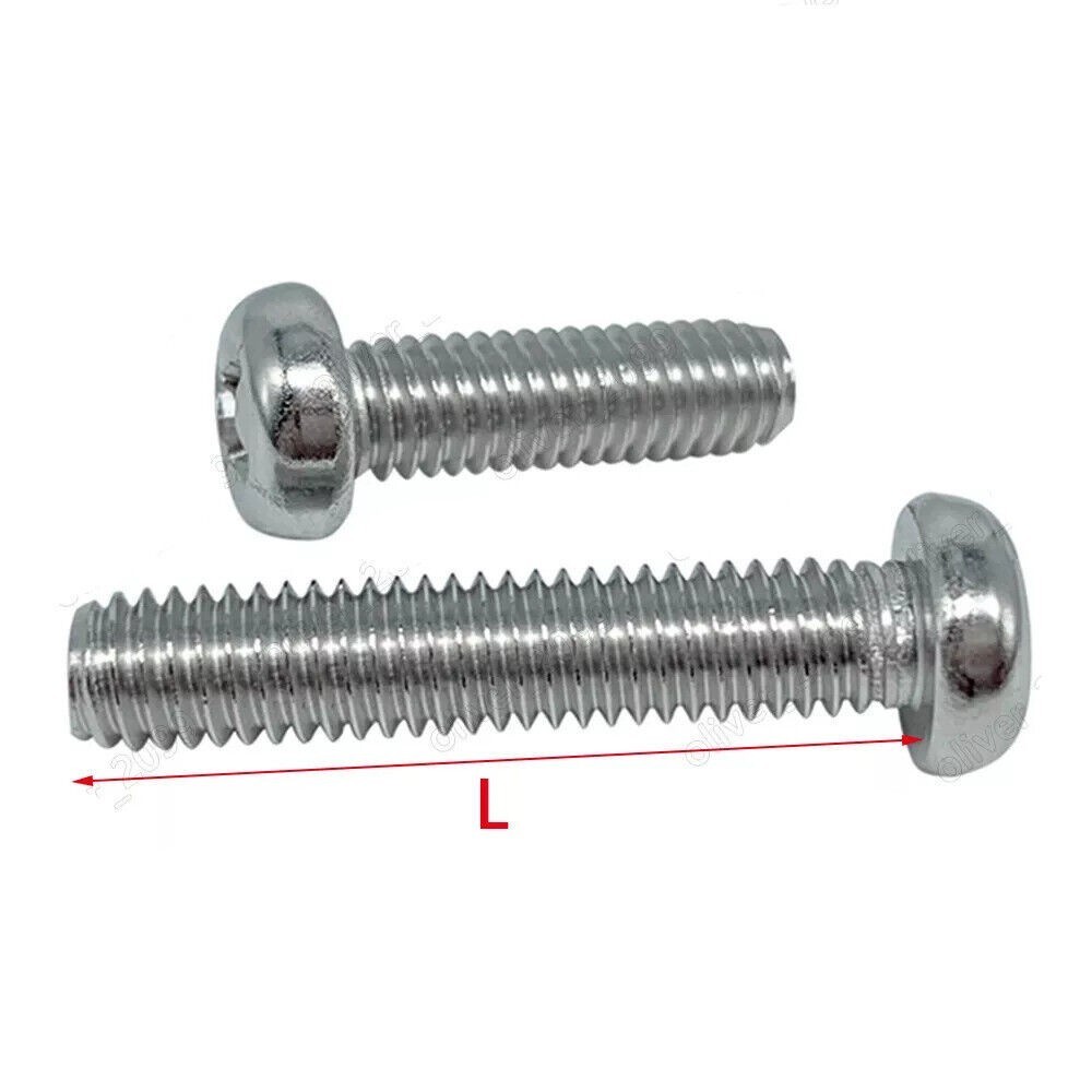 M2 M2.5 M3 M4 M5 M6 M8 304 Stainless Steel Phillips Cross Small Pan Head Screws