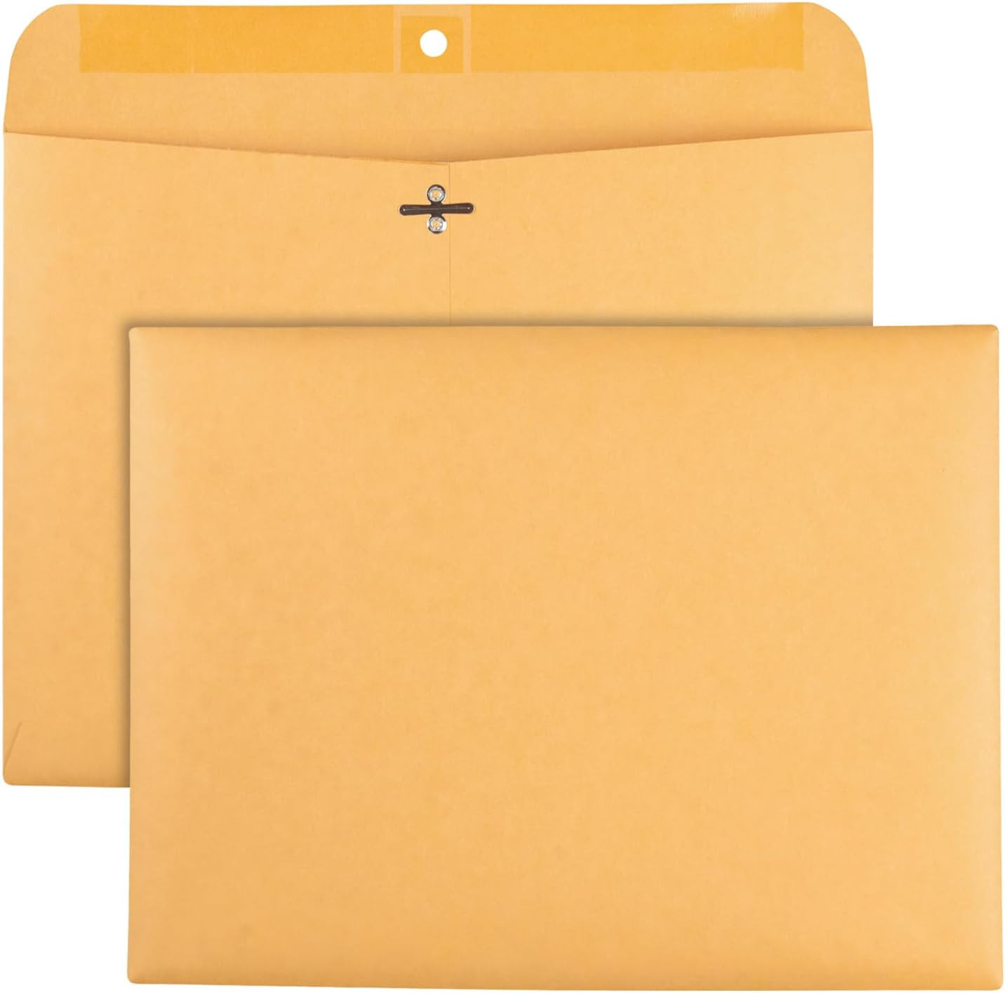 9 X 12 Clasp Envelopes, Deeply Gummed Flaps for Permanent Secure Seal, Great for