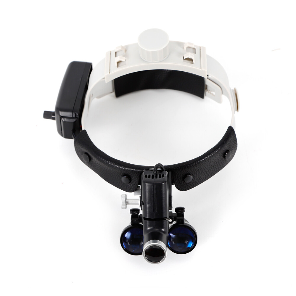 220V Scheinwerfer Medizinische Stirnlampe Chirurgisch 3.5X Binocular Kopflupe DE