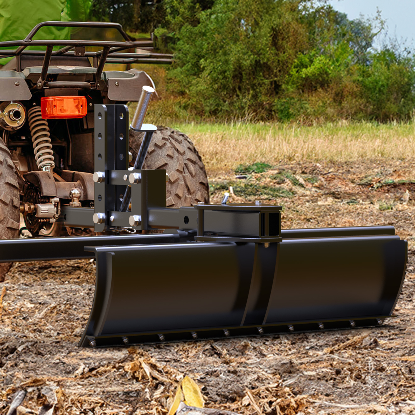 ATV/UTV Scrape Blade Implement 42″ Tow Behind Box Scraper 2″ Inside Imple Lift