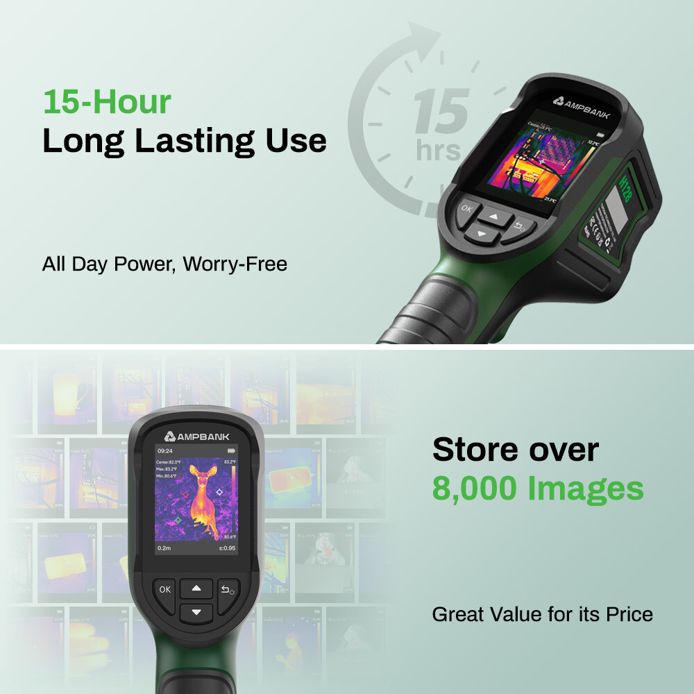 AMPBANK Handheld Thermal Imager IR Infrared Imaging Camera With 2.8″ LCD Screen