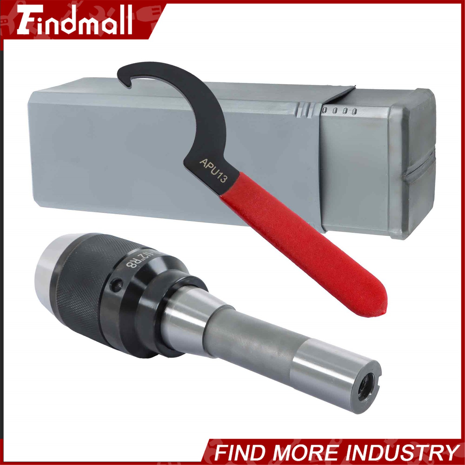 Findmall High Precision Keyless 1/32″ – 1/2″ Drill Chuck with R8 Integral Shank
