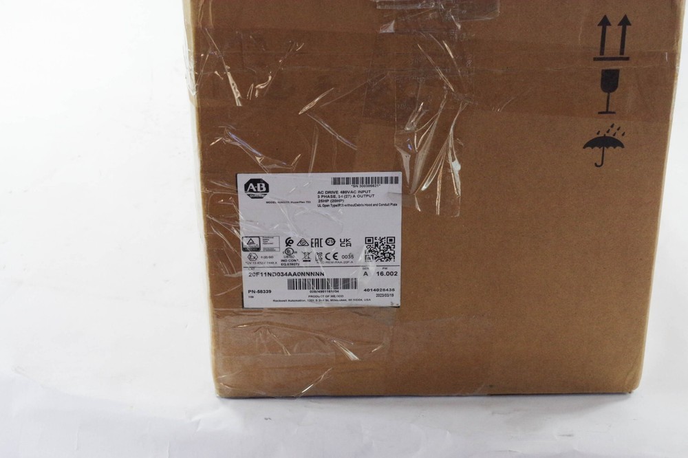 2023 Allen Bradley 20F11ND034AA0NNNNN /A 753 AC Drive Ser A 25HP US Free Tax