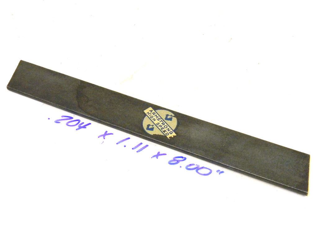 NEW SURPLUS VINTAGE ARMSTRONG USA HSS PARTING BLADE .204″ x 1.11″ x 8.00″