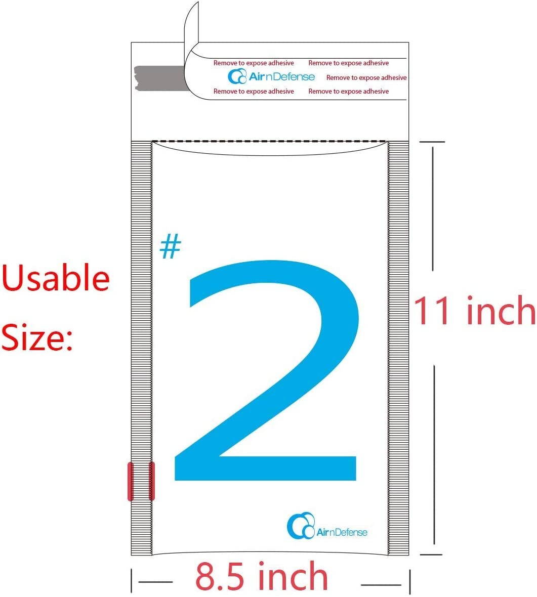 AirnDefense #2 8.5×12″ Colored Poly Bubble Mailers Shipping Padded Envelopes