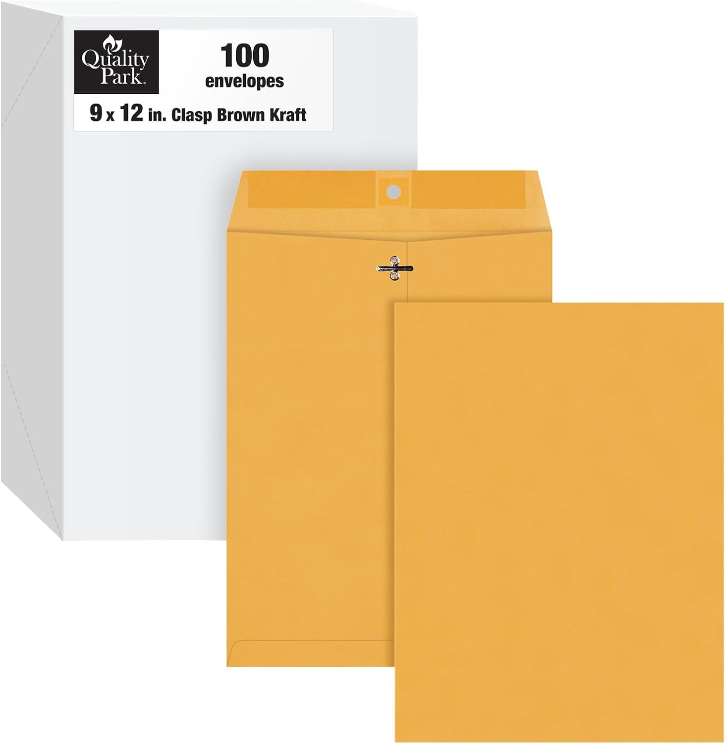 9×12 Clasp Envelopes Brown Kraft Heavy Duty Mailing Envelopes 100Ct