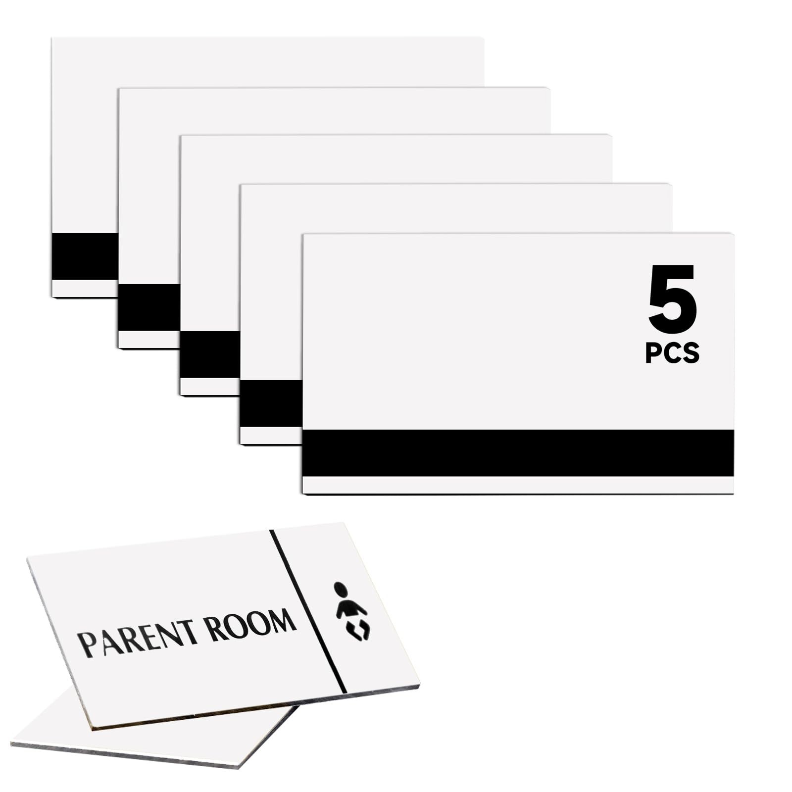 5 PCS Laser Engraving Double Color ABS Plastic Sheet 7.8×11.73 Inch White/Black