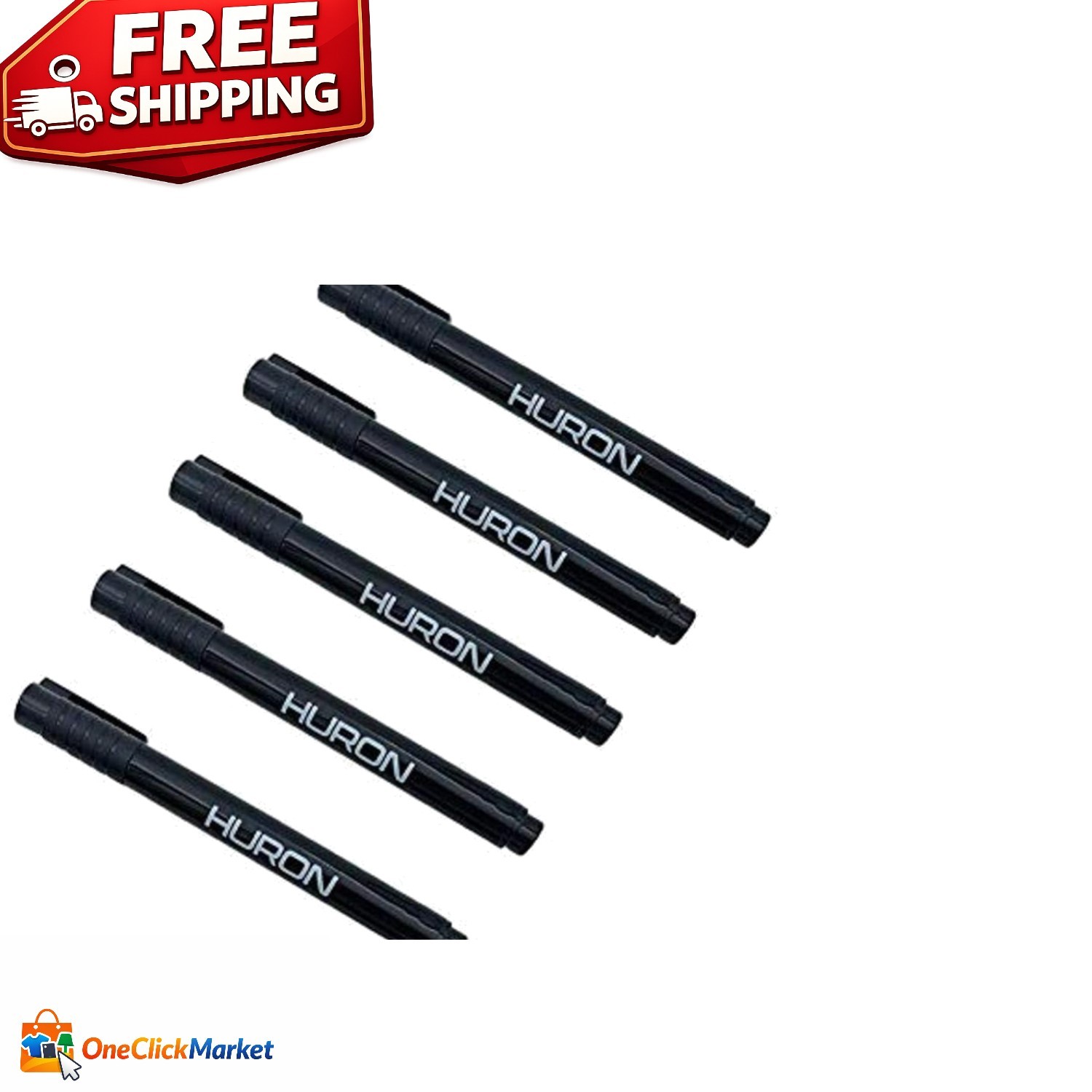 Reliable 5-Pack Counterfeit Money Marker Detector Pen for Fast Currency Checks