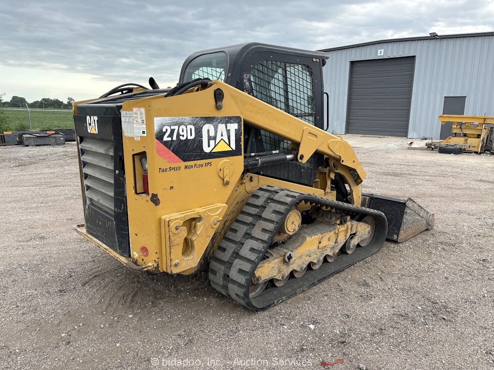 2017 Caterpillar 279D Skid Steer Track Loader Cab Crawler High Flow Aux bidadoo