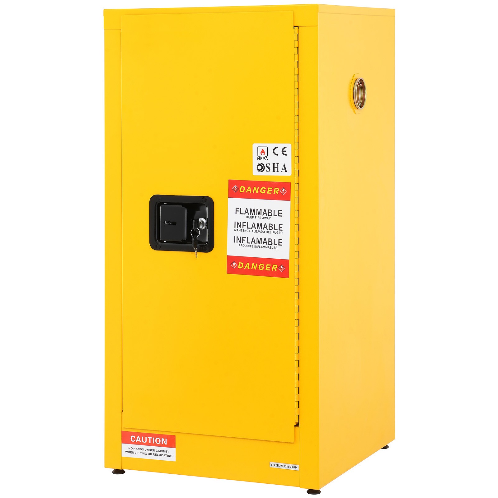 Uimoso Flammable Liquid Safety Storage Cabinet, 16 Gal, 18.1×18.1×35.4 in