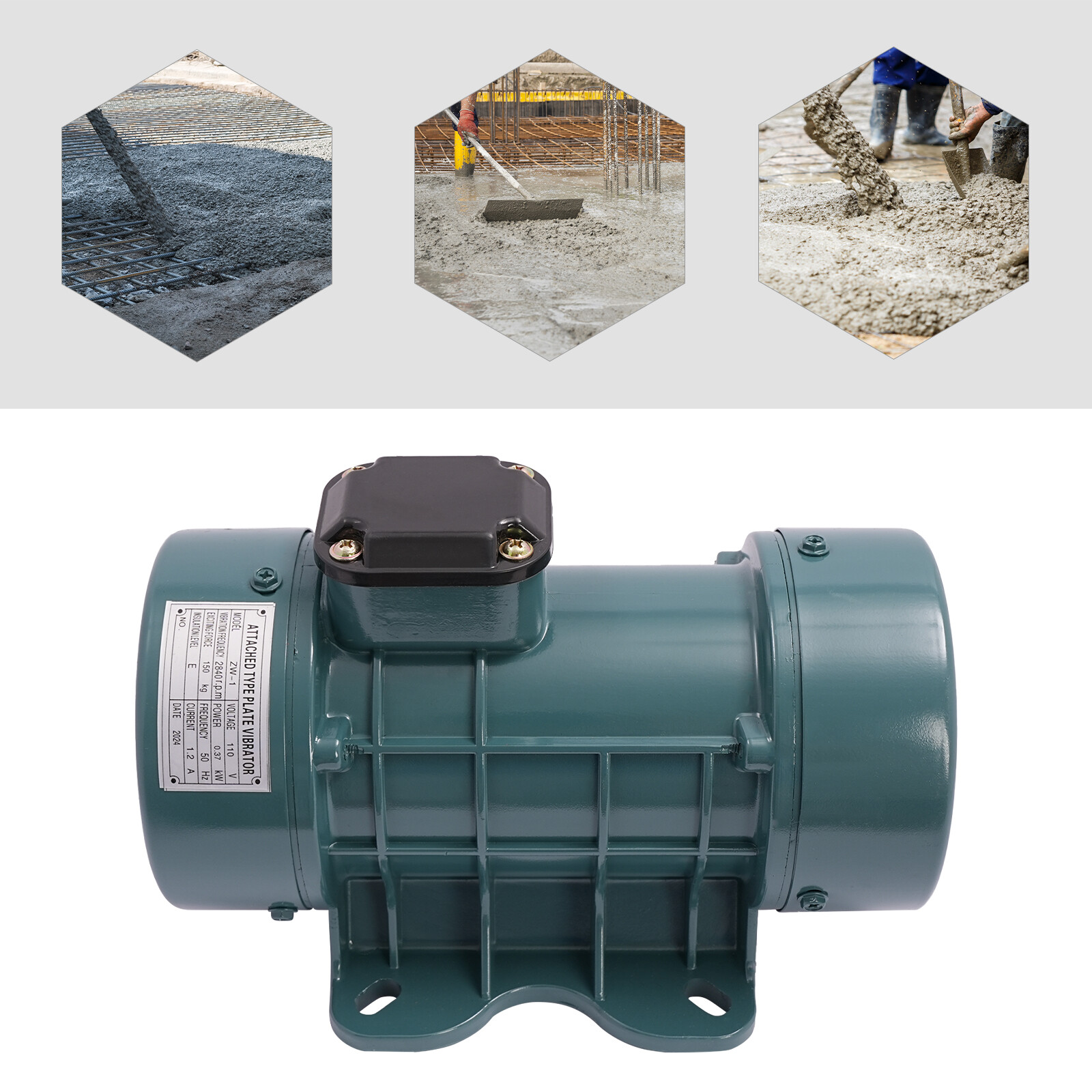 Vibration Motor Industrial Concrete Intensive Vibrator Motor 370W 110V 2840rpm