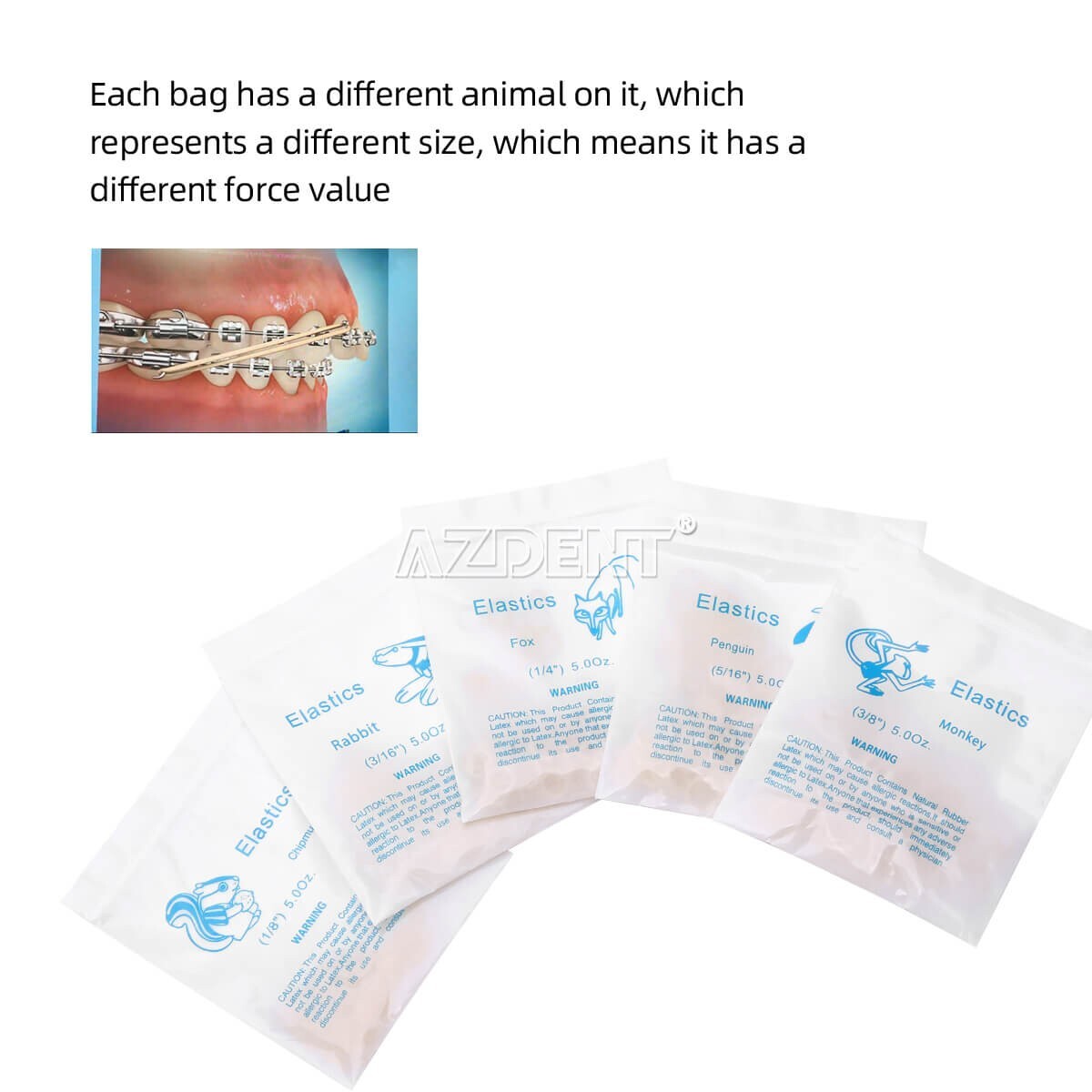 10X AZDENT Dental Orthodontic Super Elastic Niti Reverse Curve Round Arch Wires