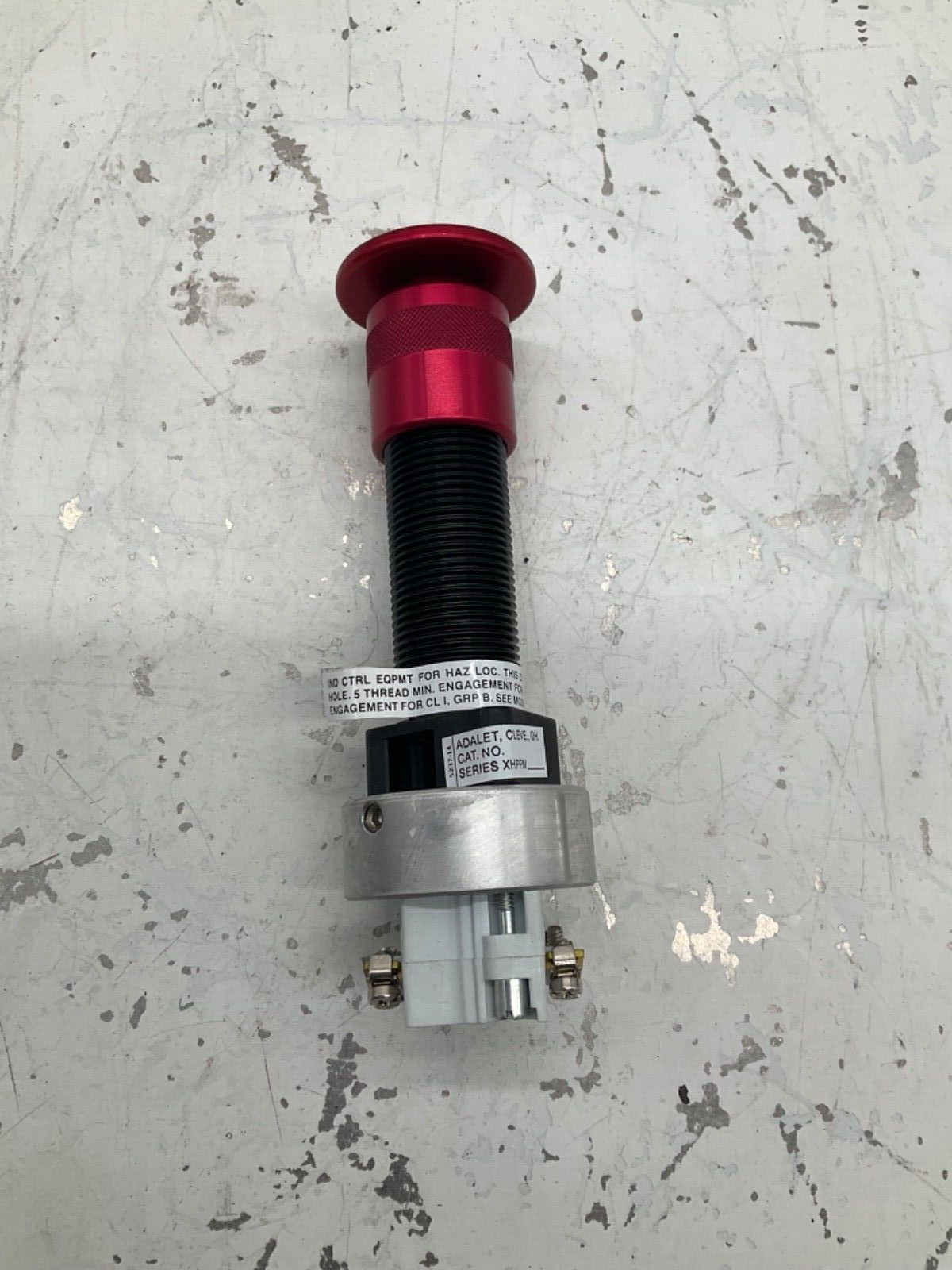 NEW ADALET XHPPM RED CAP PUSHBUTTON PILOT DEVICE