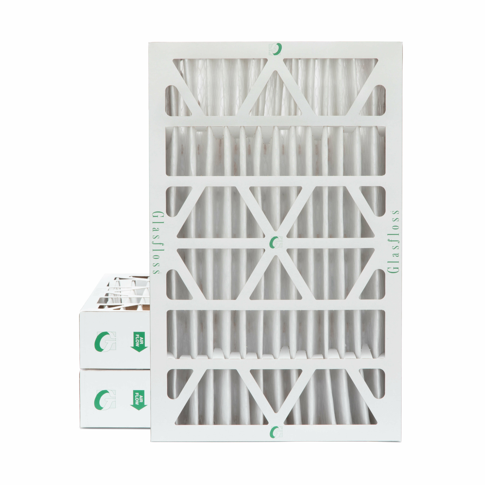 Glasfloss ZL 16x24x4 MERV 10 (FPR 7) Pleated Furnace Air Filters. 3 Pack