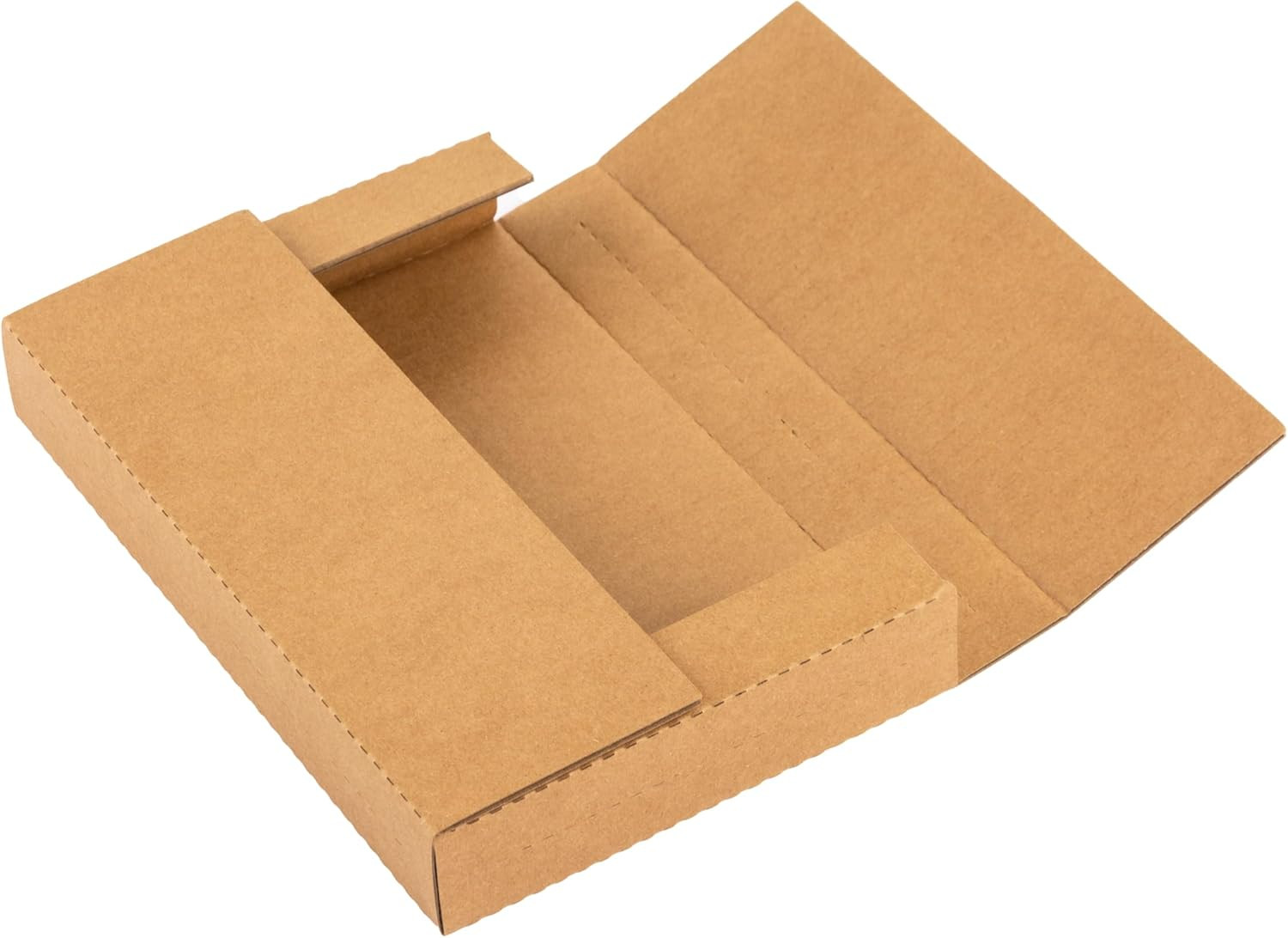 9X6X1.3 Inch Shipping Boxes with Fragile Stickers, Brown, 25-Pack | CD, DVD