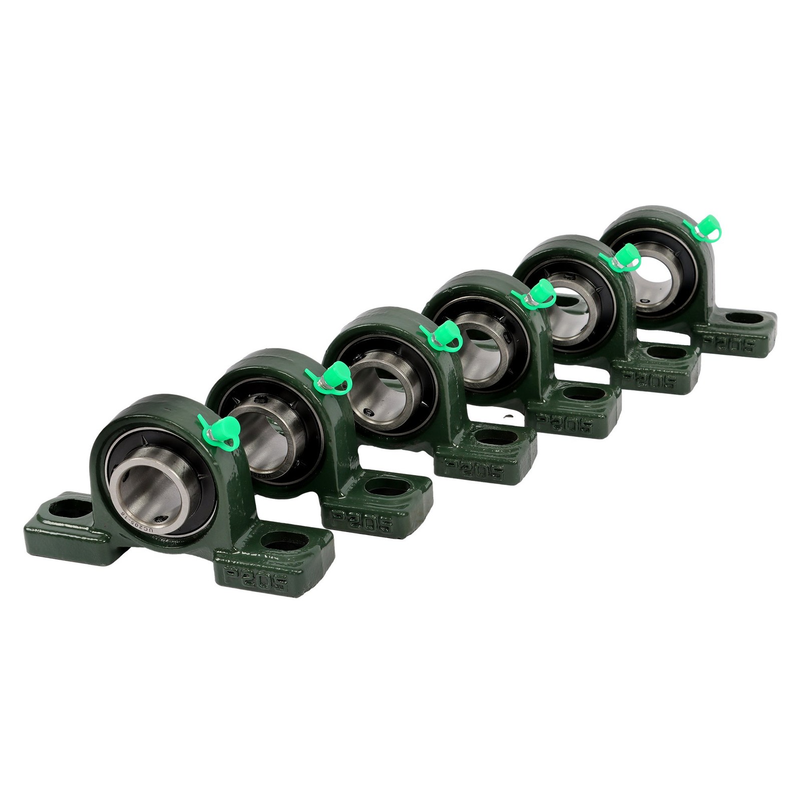 6pcs UCP205-16 Pillow Block Bearing With 1″ Bore Solid Base Self Alignment