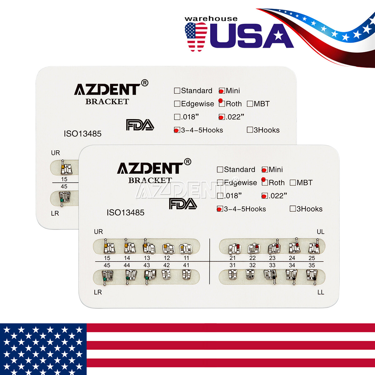 AZDENT Dental Endodontic K-file Stainless Steel Hand Use Files 06#-40# 25mm/21mm