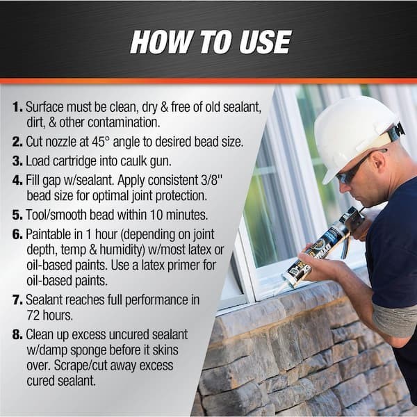 Dynaflex Ultra 10.1 Oz. Brown Advanced Exterior Window, Door and Siding Sealant