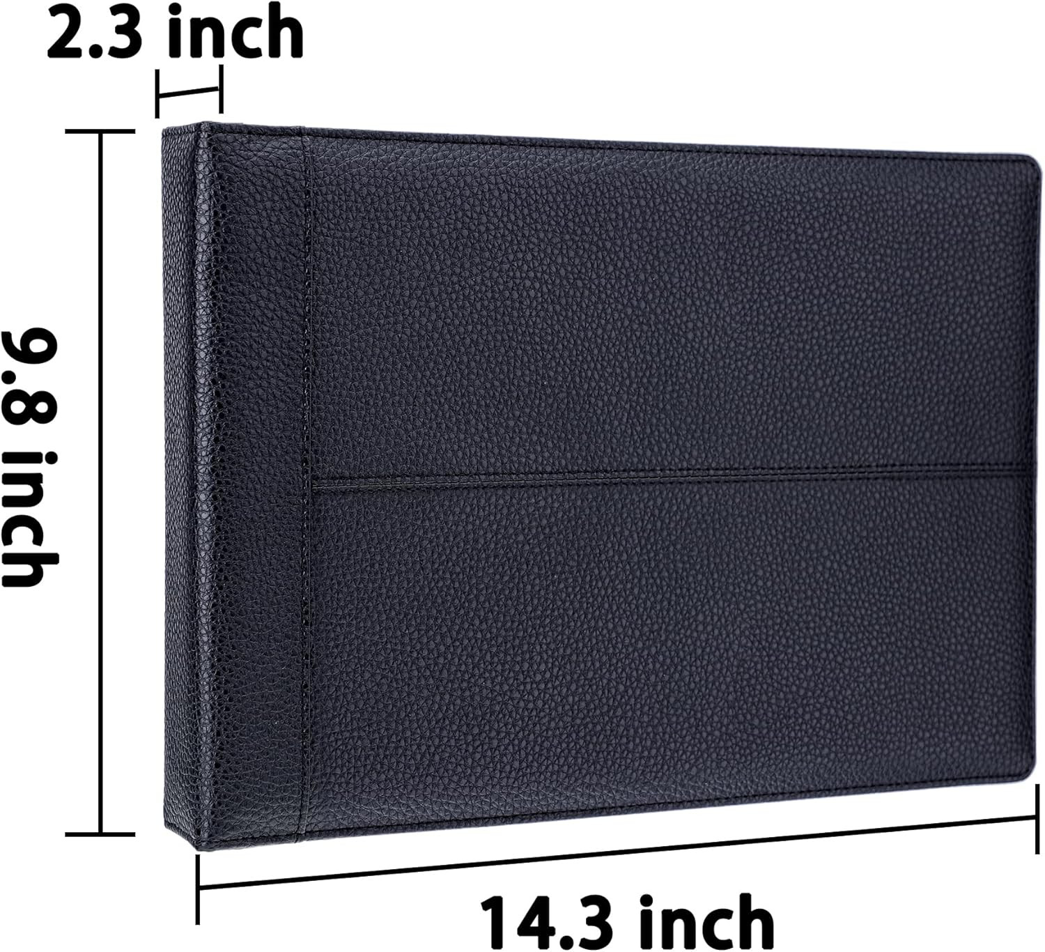 7 Ring Business Checkbook Binder for Business Checks, 600 Checks Capacity, PU Le
