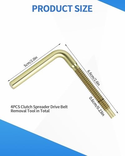 4 PCS Clutch Drive Belt Removal Tool for Polaris, Clutch Removal Tool Kit for Po