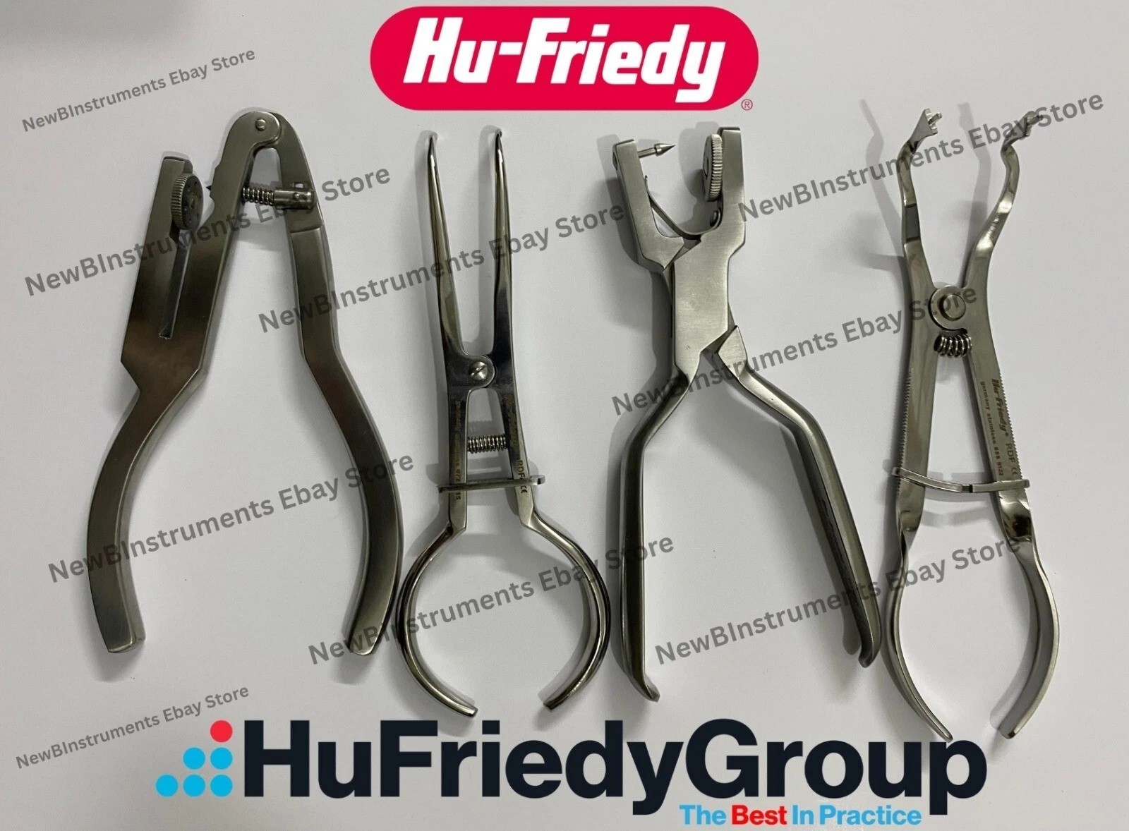 Lot of 4x Hu-Friedy Ainsworth RDP Punch Forceps 17cm – Dental Rubber Dam