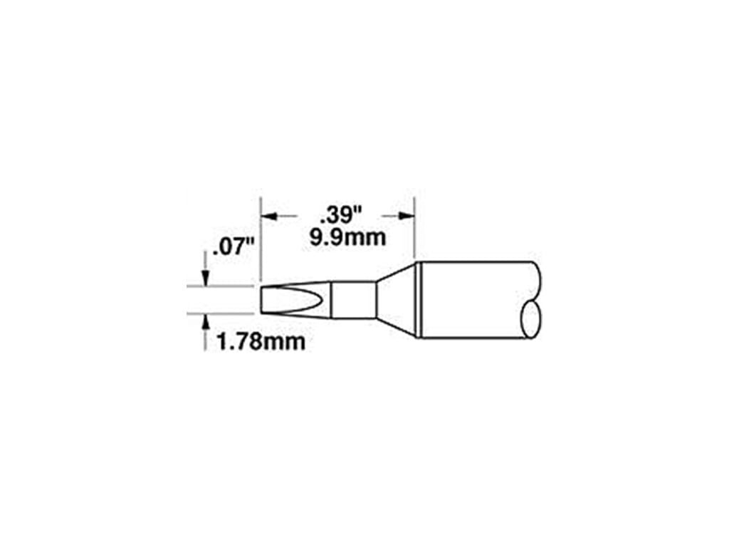 Metcal STTC-137LL Cartridge, Chisel, 1.78mm (0.07 In), 30 Deg, LL