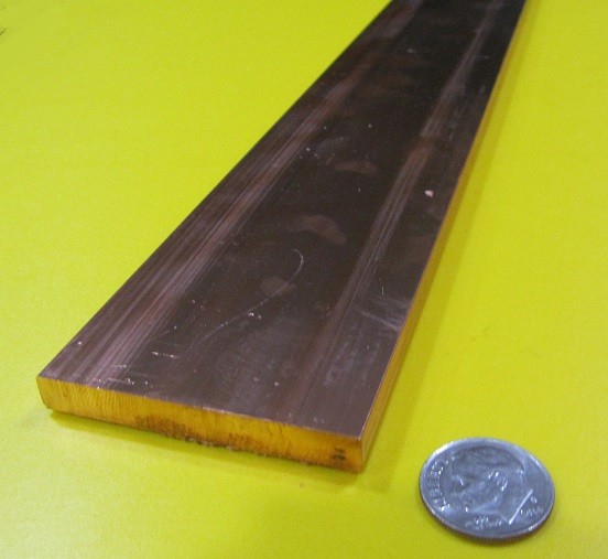 110 Copper Bar H02, 1/4″ Thick x 2.0″ Wide x 6 Ft Length