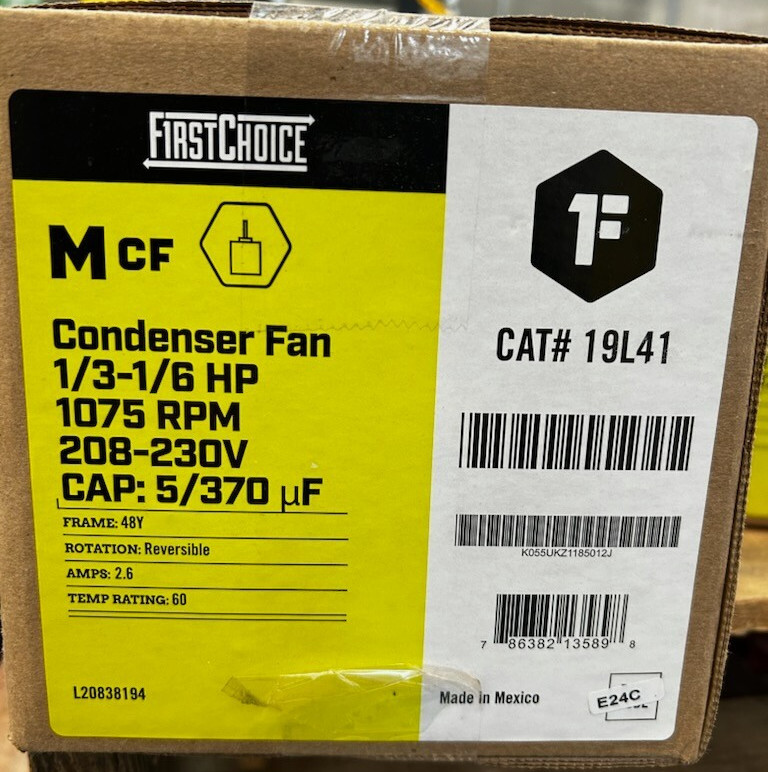 *NEW* First Choice Lennox 19L41 Condenser fan 208/230v