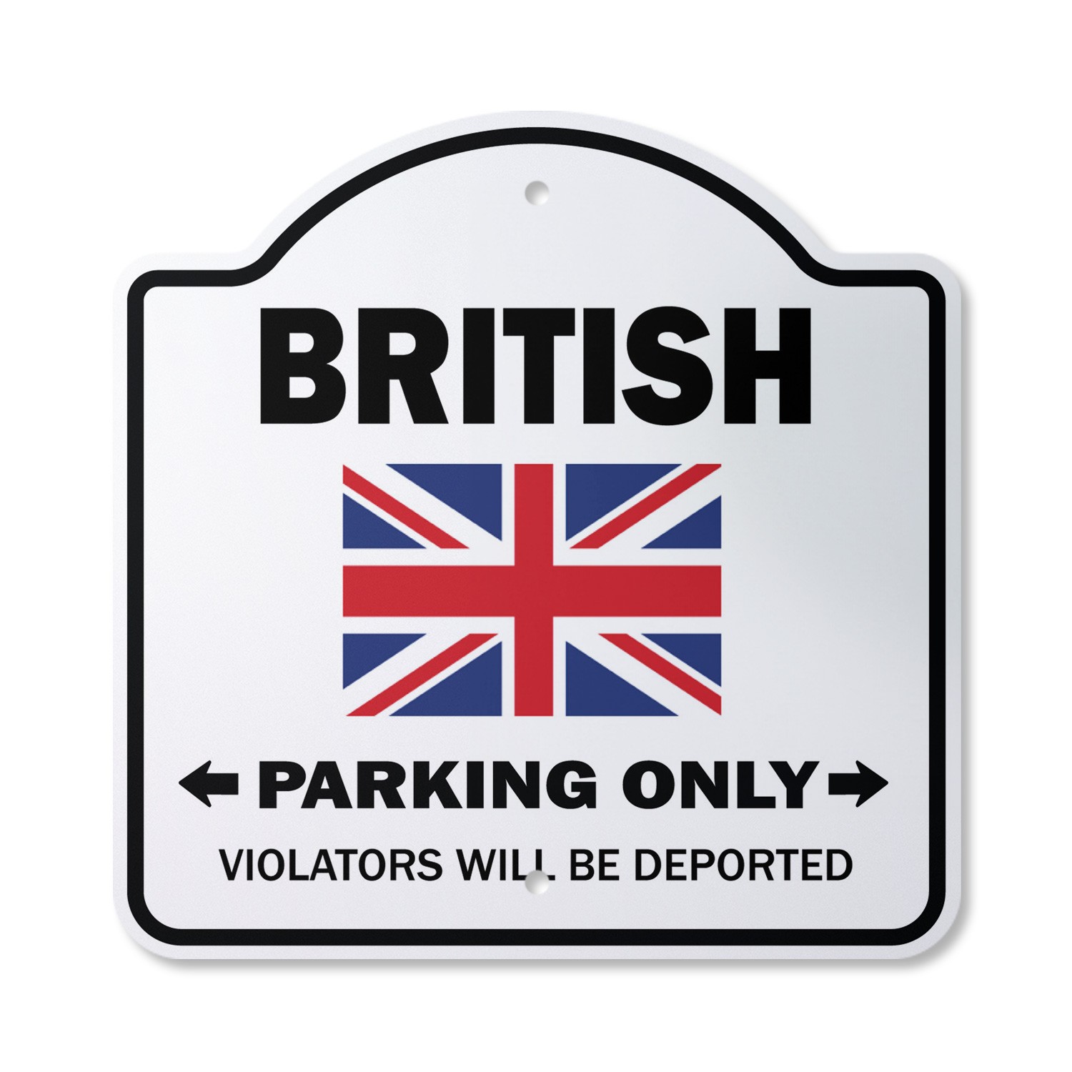 British Parking Plastic Sign Gag Novelty Funny United Kingdom Uk Great