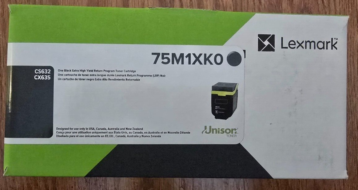 Lexmark 75M1XK0 Extra High Yield Toner – Black New