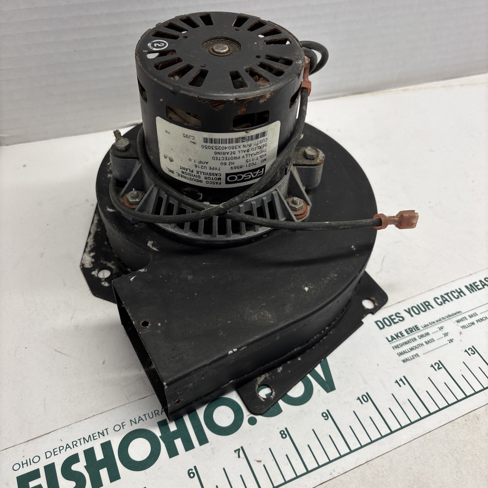 FASCO 7021-8569 TYPE U21B DRAFT INDUCER