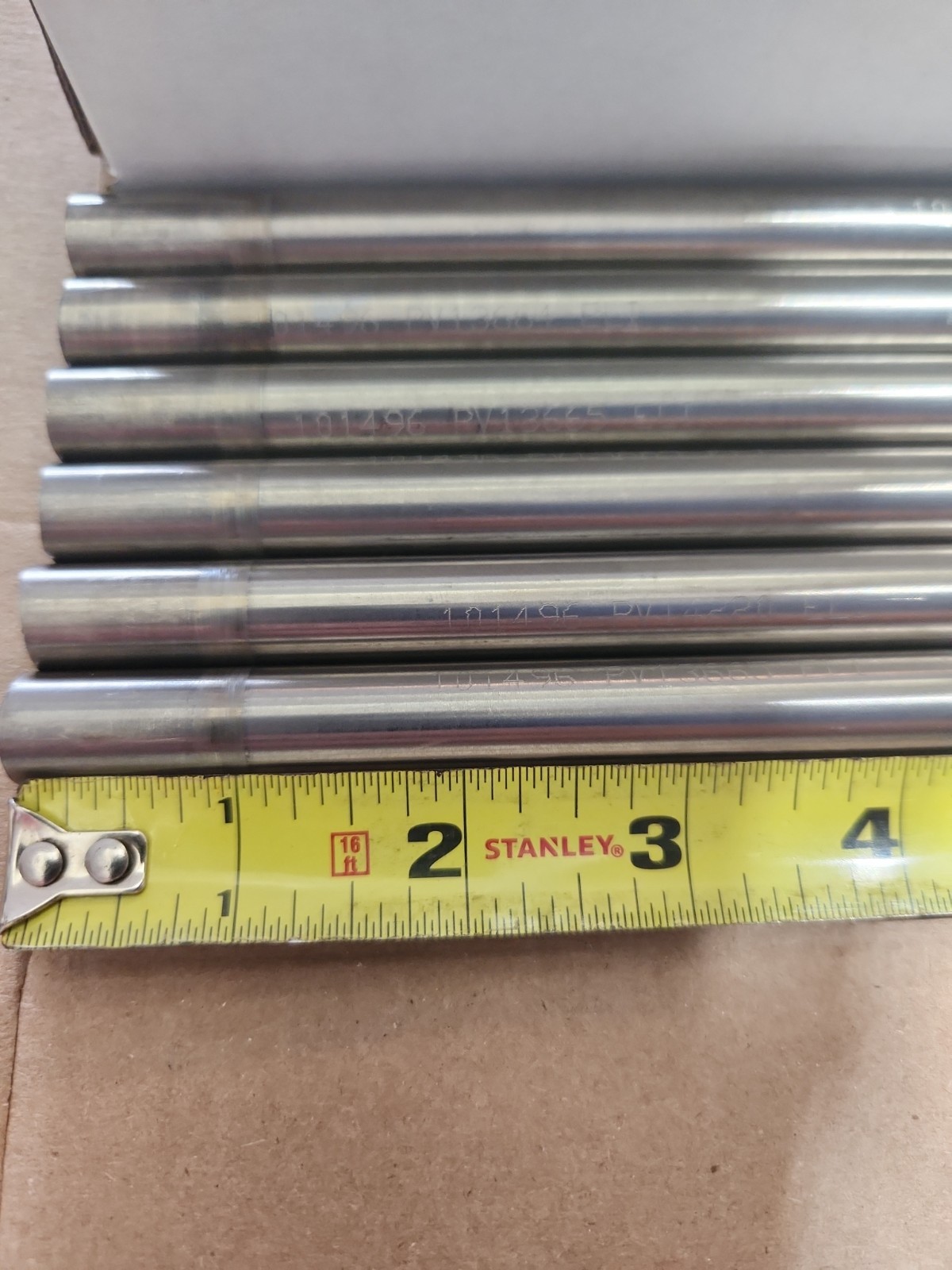 (Tag C81) .531″ Dia Titanium Rods, 12+” Long, 6 Rods, You Get All, Medical Grade