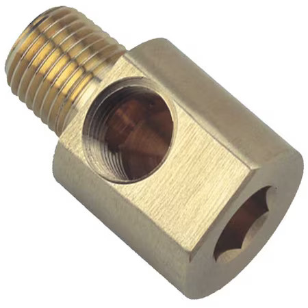 90 Degrees Elbow Chrome Plated Brass Hex Key Street Elbow, 1/16 In Female Npt X