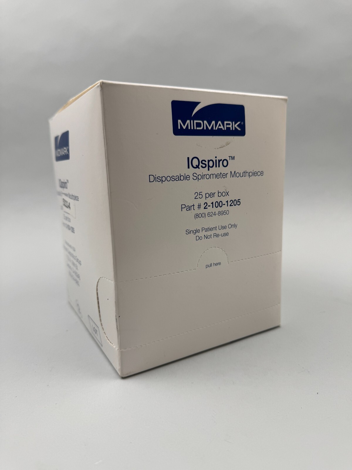 Midmark Disposable Spirometer Mouthpiece Box of 25, 2-100-1205