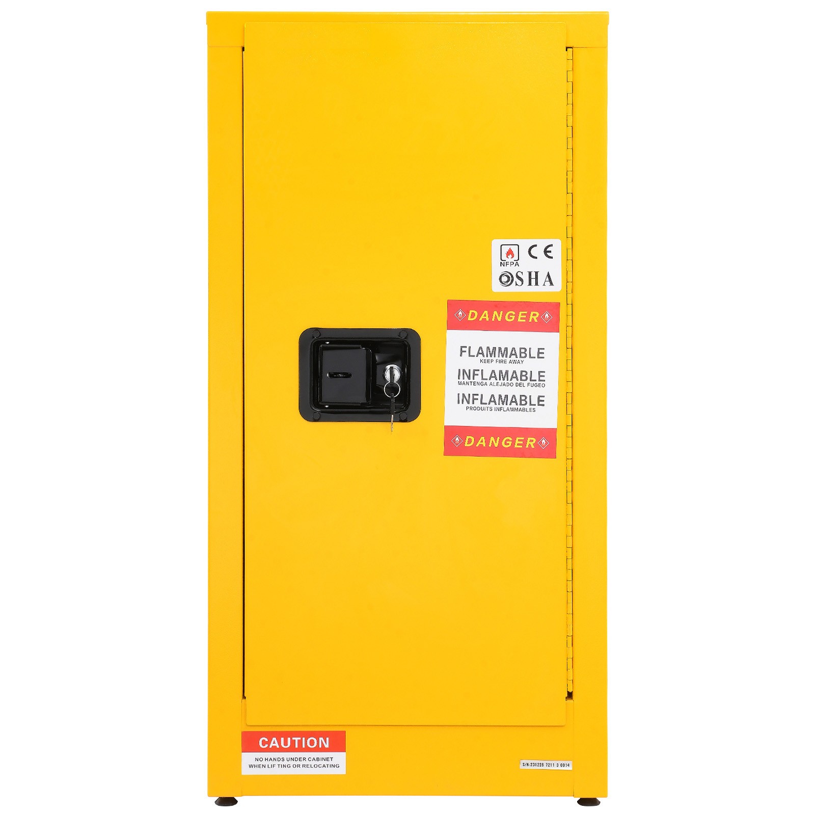 Uimoso Flammable Liquid Safety Storage Cabinet, 16 Gal, 18.1×18.1×35.4 in