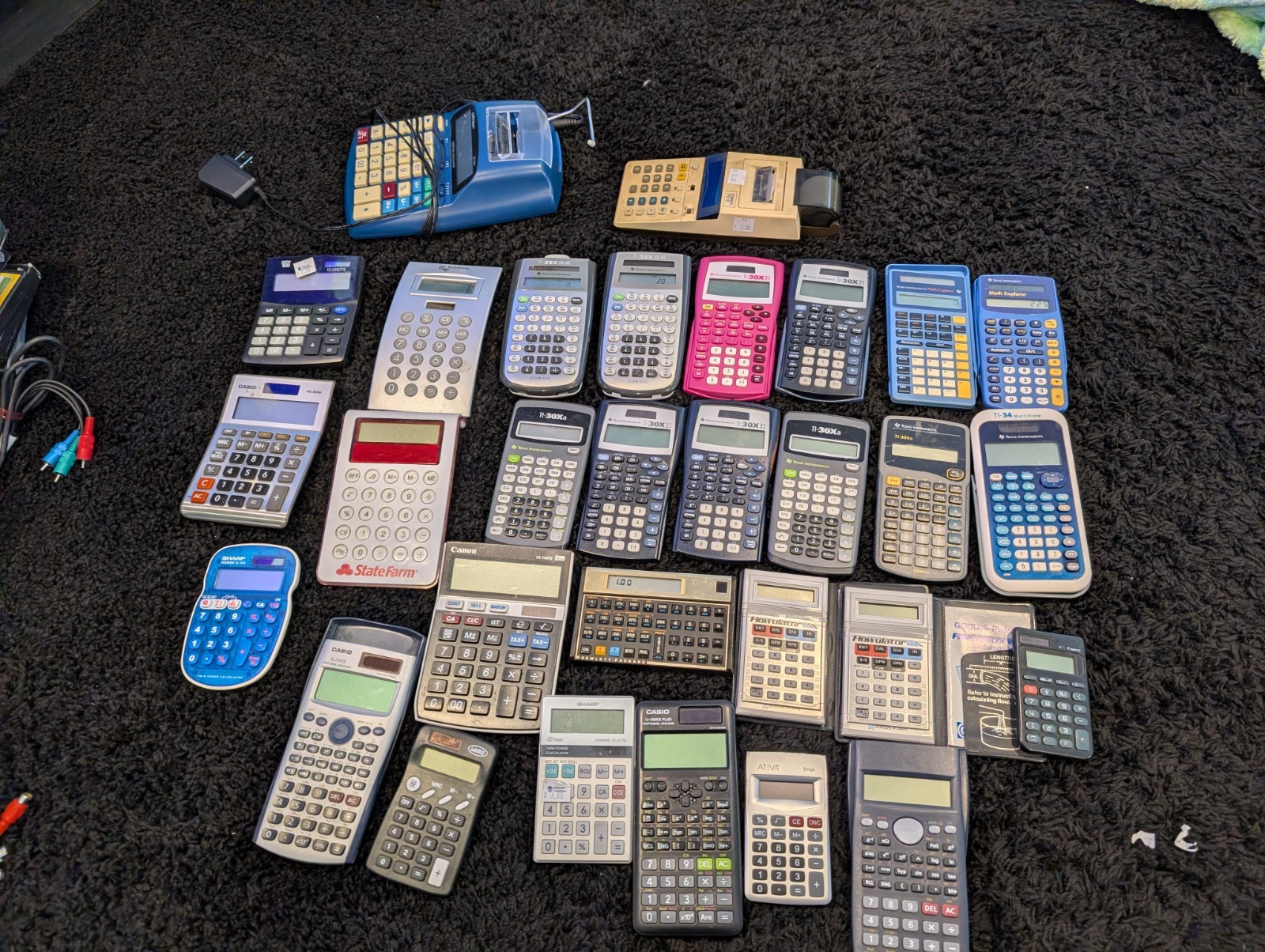 Math Texas instrument calculator lot . Calculators School supplies 30 total Math
