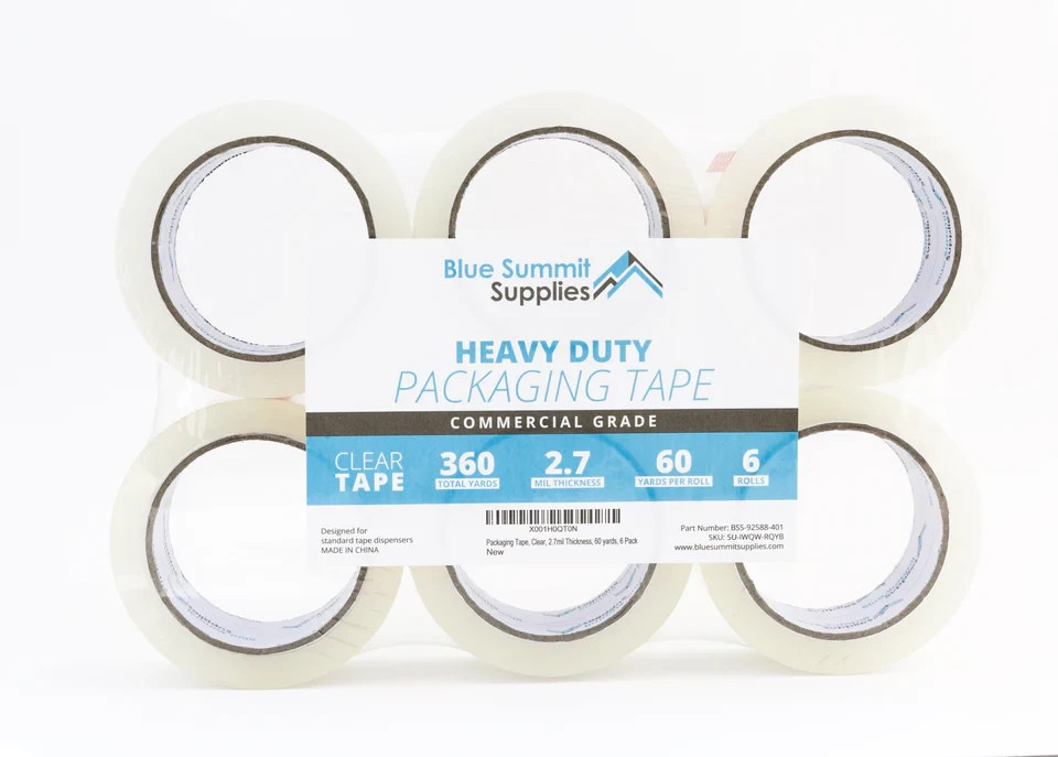 1 Roll 2 Inch x 110 Yards 2 Mil Clear Carton Sealing Packing Package Tape