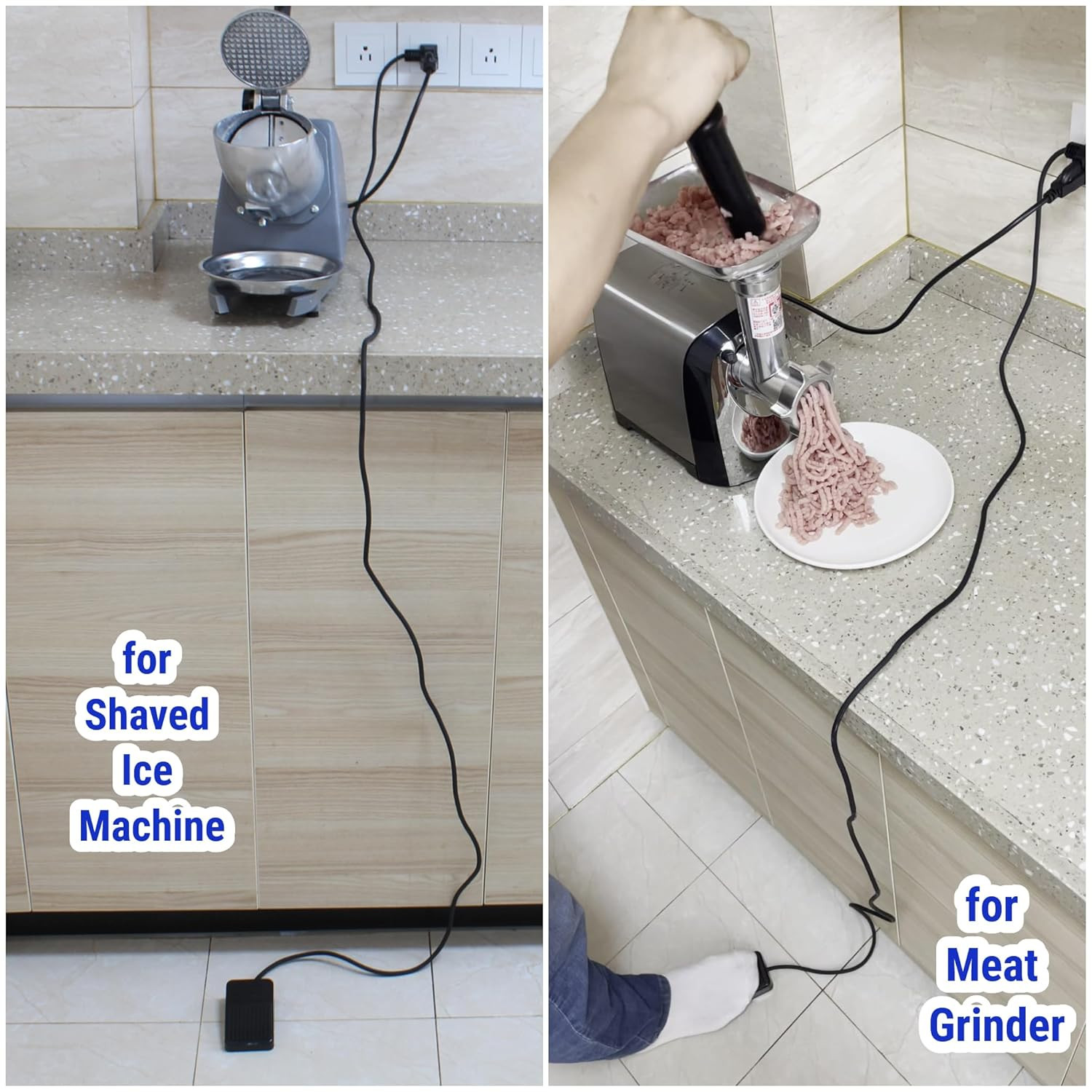 6.6Ft/2M Momentary Foot Switch Pedal Normally off Press and Hold to on Ul-Liste