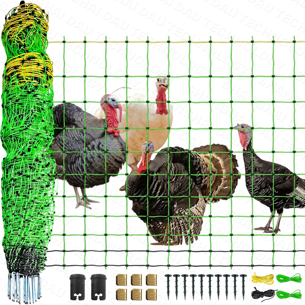 Portable Electric Poultry Netting Fence 47.5″H x 168′ L Livestock Nets Mesh