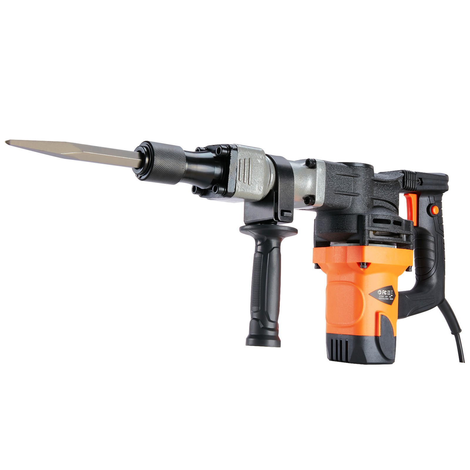 VEVOR Demolition Jack Hammer Concrete Breaker 1400W Electric Hammer 2 Chisel Bit