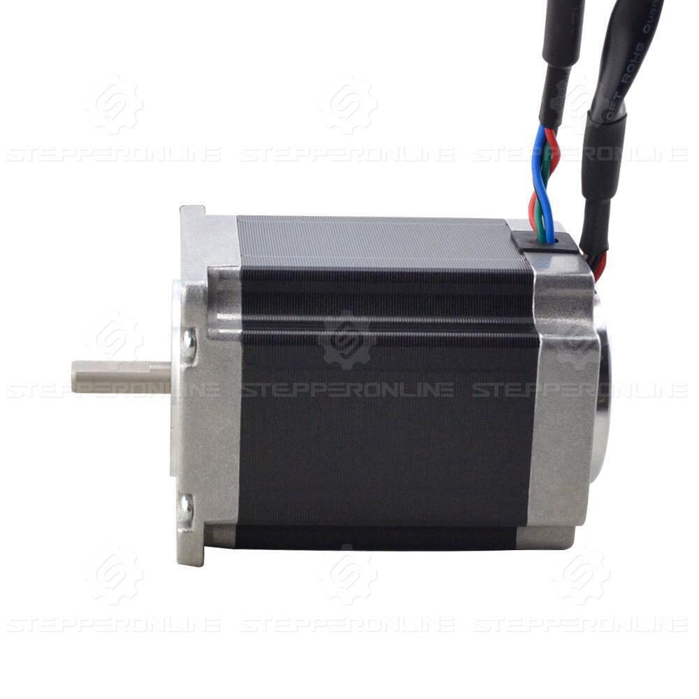 STEPPERONLINE Nema 23 Closed Loop Stepper Motor 262oz.in with Encoder φ6.35mm