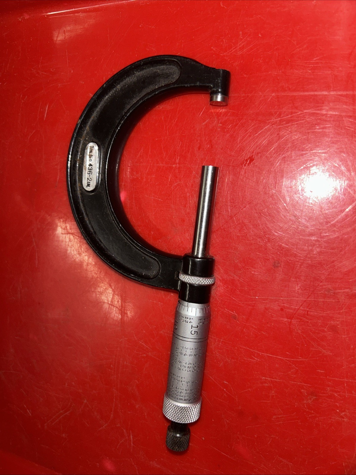 VTG Starrett Blade Micrometer No. 436-2 in. Made in the USA the L S Starrett Co.